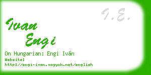 ivan engi business card